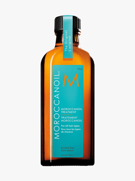 Moroccanoil Treatment Original in branded component on a light gray background