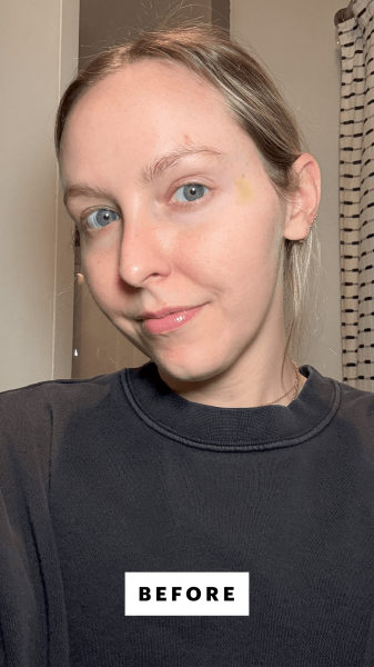 Kinonen before applying the Take the Day Off Cleansing Balm